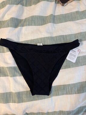 Black Quilted Lululemon Bikini Bottoms